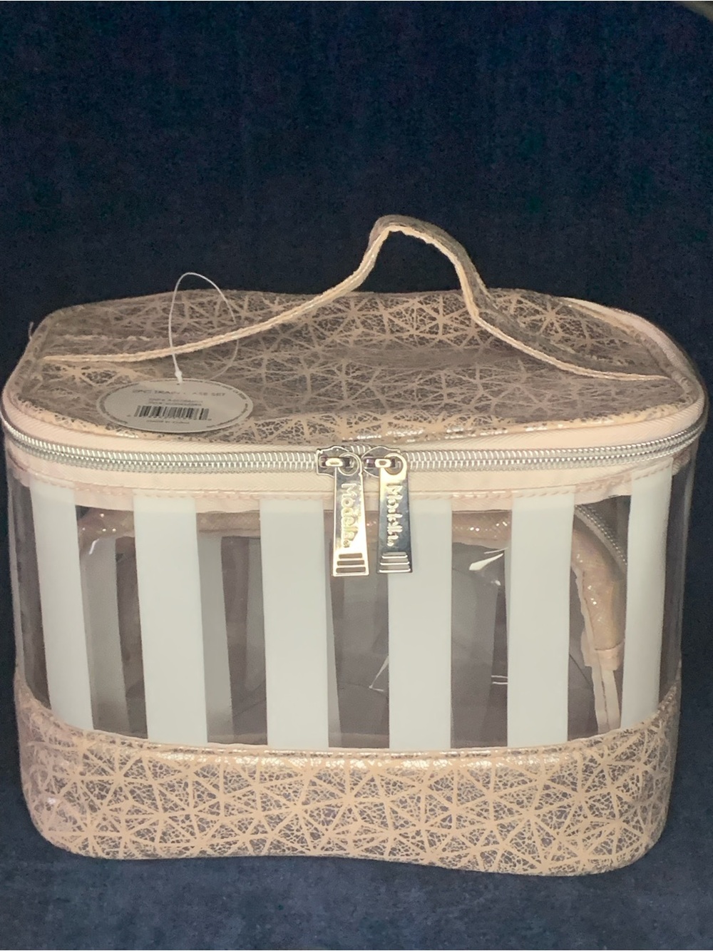Modella Fashion Fashion Forward 2 pc Train Case Set.